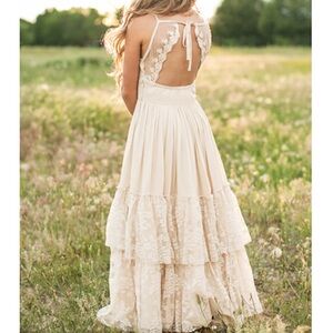 JOYFOLIE CATRIN DRESS IN ECRU